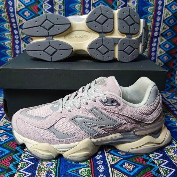 New Balance 9060 Sea Salt White Sneakers - Picture 6 of 7